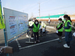 災害ボランティアセンター入口・注意事項など