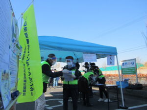 災害ボランティアセンター運営訓練の様子